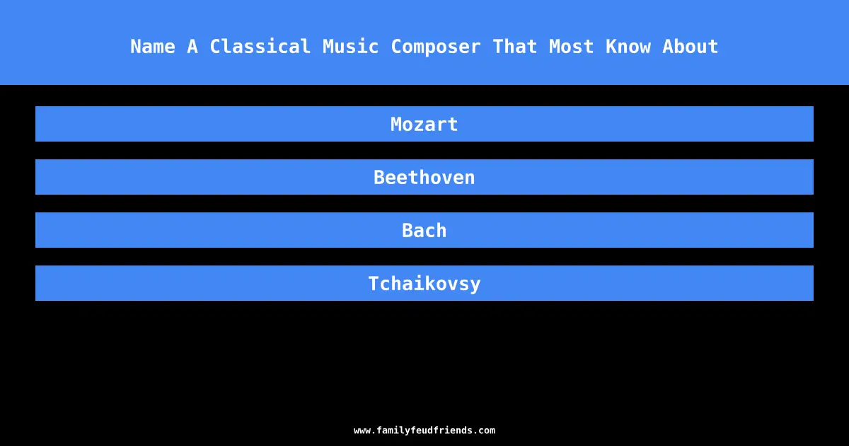 Name a classical composer