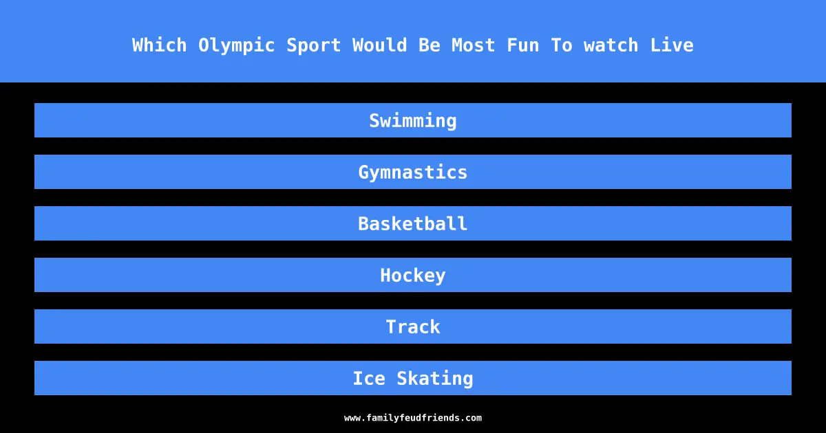 Name an olympic sport